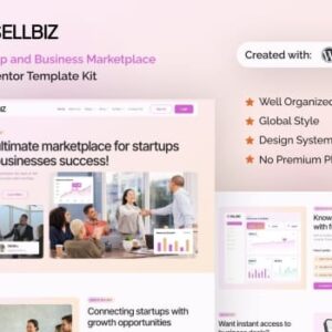 Sellbiz – Startup and Business Marketplace Elementor Template Kit