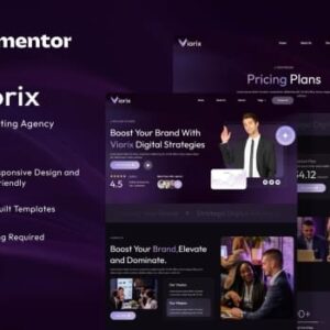 Viorix – Digital Marketing Agency Elementor Template Kit