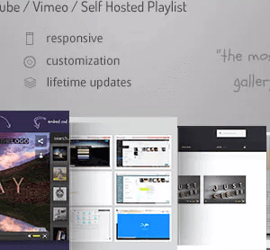 Video Gallery WordPress Plugin /w YouTube, Vimeo
