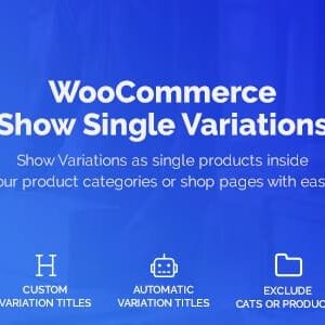 WooCommerce Show Single Variations – IconicWP