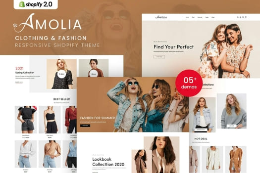 Amolia – Clothing & Fashion Shopify Theme, Amolia , Clothing & Fashion, Shopify Theme