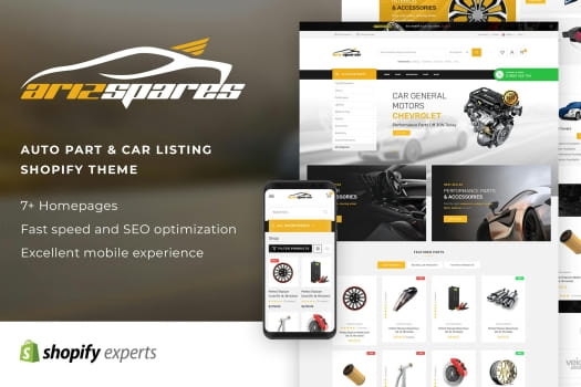 Azirspares – Auto Part & Car Listing Shopify Theme