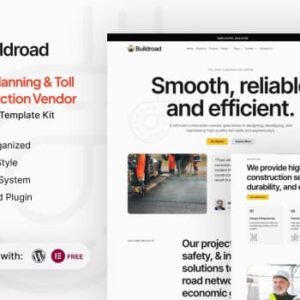 Buildroad – Urban Planning & Toll Contractor Elementor Template Kit