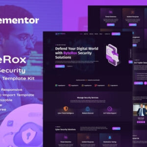 ByteRox – Cyber Security Elementor Template Kit