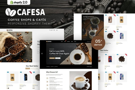 Cafesa – Coffee Shops & Cafés Shopify Theme