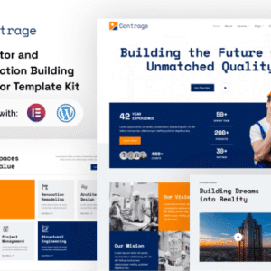 Contrage – Contractor and Construction Building Elementor Template Kit