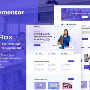EduRox – Online Course & Education Elementor Pro Template Kit