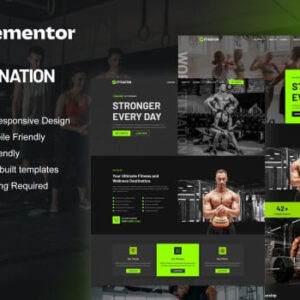 FitNation – Gym & Fitness Elementor Template Kit