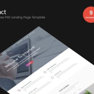 Interact – Multipurpose Landing Page Template | HTML Template