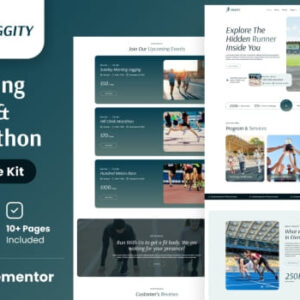Joggity – Marathon Race & Running Elementor Template Kit