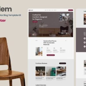 Kalem – Furniture & Interior Design Blog Elementor Template Kit