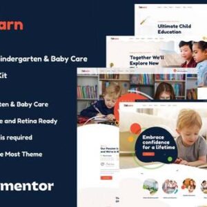 Kidearn – Kindergarten & Baby Care Elementor Template Kit