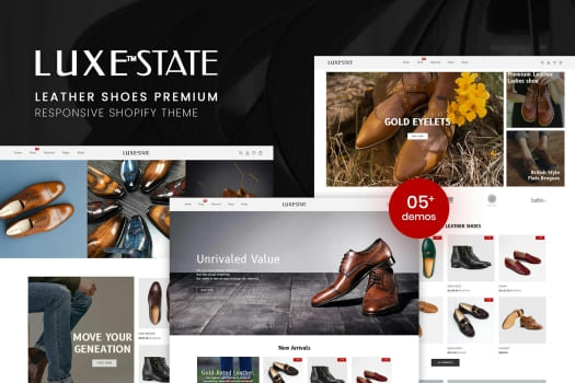 LuxeState – Leather Shoes Premium Shopify Theme