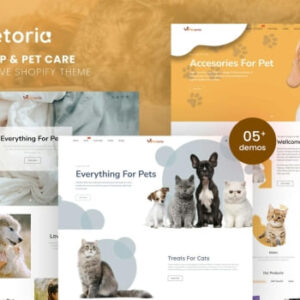 Petoria – Pet Shop & Pet Care Shopify Theme