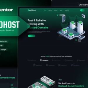 Rapidhost – Web Hosting & Domain Services Elementor Template Kit