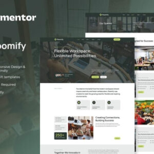 Roomify – Coworking Creative Space Elementor Template Kit