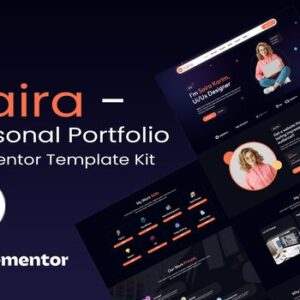 Saira – Personal Portfolio Elementor Template Kit