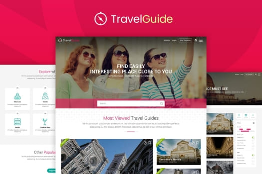 TravelGuide – Travel Guides, Places and Directions | HTML Template