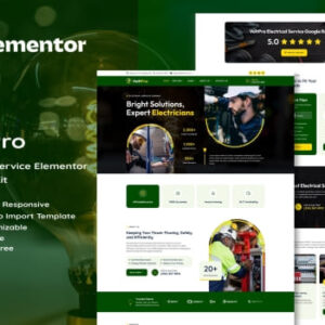 Voltpro – Electrical Services Elementor Template Kit