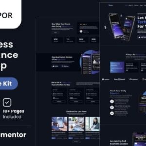 Voxpor – Business & Finance Startup Elementor Template kit
