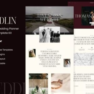 Weddlin – Wedding & Wedding Planner Elementor Template Kit