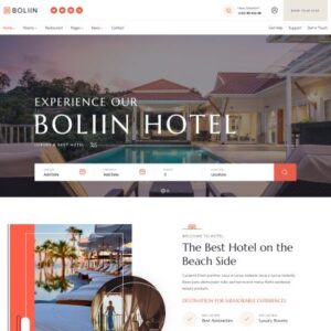 Boliin – Resort & Hotel Booking WordPress Theme