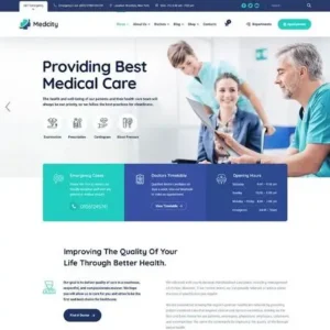 Medcity Theme – Health & Medical WordPress Theme