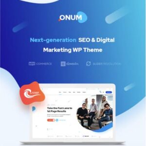 Onum Theme – SEO & Marketing Elementor WordPress Theme
