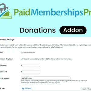 Paid Memberships Pro Donations Addon