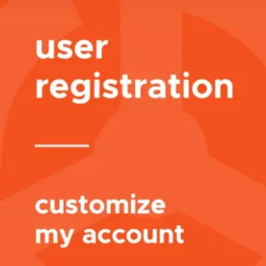 User Registration Customize My Account