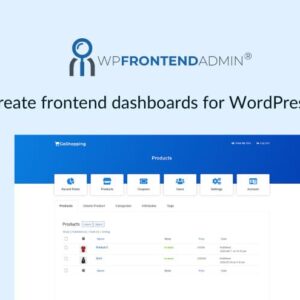 WP Frontend Admin Premium | Create frontend dashboards for WordPress