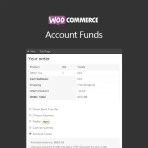 WooCommerce Account Funds Extension