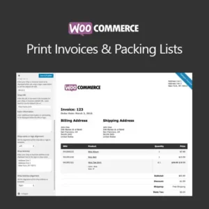 WooCommerce Print Invoices and Packing Lists
