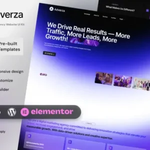 Adverza – Digital Marketing Agency Elementor Template Kit