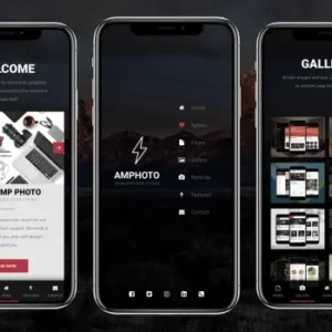 AMP Photo Mobile | Google AMP Mobile News Template | HTML Template