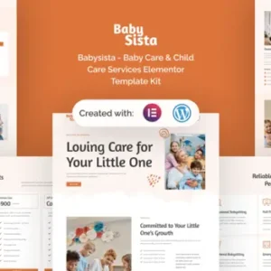 Babysista – Baby Care & Child Care Services Elementor Template Kit