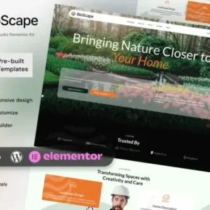 BioScape – Landscape Design & Home Decoration Elementor Template Kit