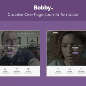 Bobby – Creative One Page Joomla Template