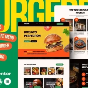 Burgerr – Fast Food Restaurant Template Kit | Elementor Template