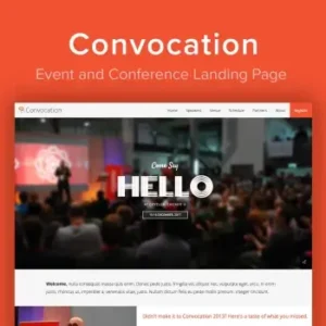 Convocation – Event and Conference Landing Page Template