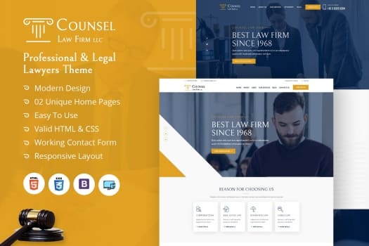 Counsel Law Firm HTML | HTML Template, Counsel Law Firm HTML , HTML Template