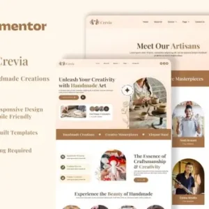 Crevia – Laundry & Fresh Clothing Elementor Template Kit