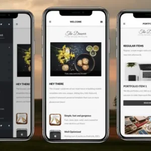 Drawer Mobile | Mobile Template & Google AMP | HTML Template
