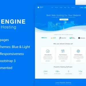 Engine Hosting – HTML Template | Landing Page Templates