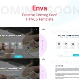 Enva – Creative Coming Soon HTML5 Template