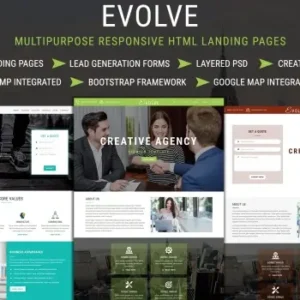 EVOLVE Multipurpose Responsive HTML Landing Pages