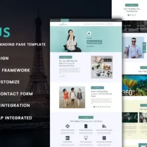 Focus – Photography Landing Page Template