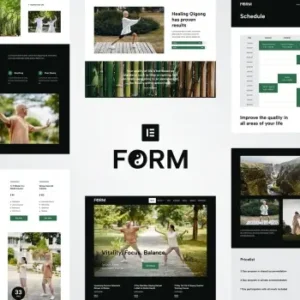 Form – Tai Chi & Qigong Elementor Template Kit