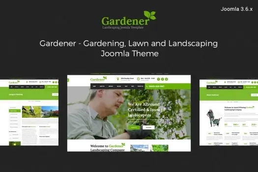 Gardener-Gardening and Landscaping Joomla template