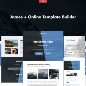 James – Responsive Email + Online Template Builder | Email Templates
